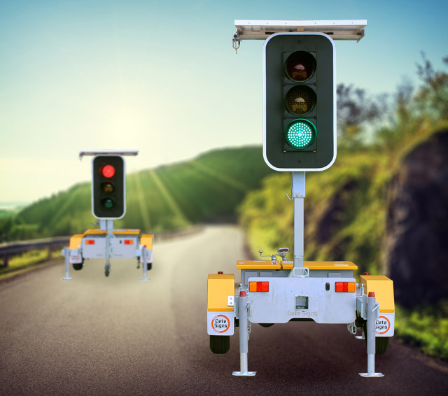 Portable Traffic Lights Data Signs Australia